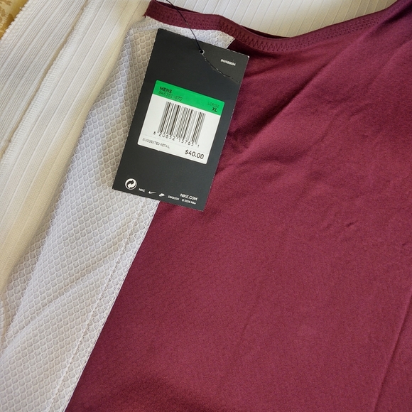 NWT Nike Mens Burgundy Red Tank Top Size XL - Picture 5 of 5